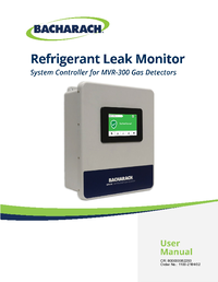 Thumbnail of document Manual - MVR-SC Gas Detection Controller